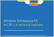 Windows 1011 Enterprise E3 no CSP
